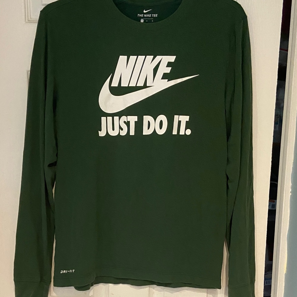 Nike Forest Green Dri-FIT Long Sleeve Shirt